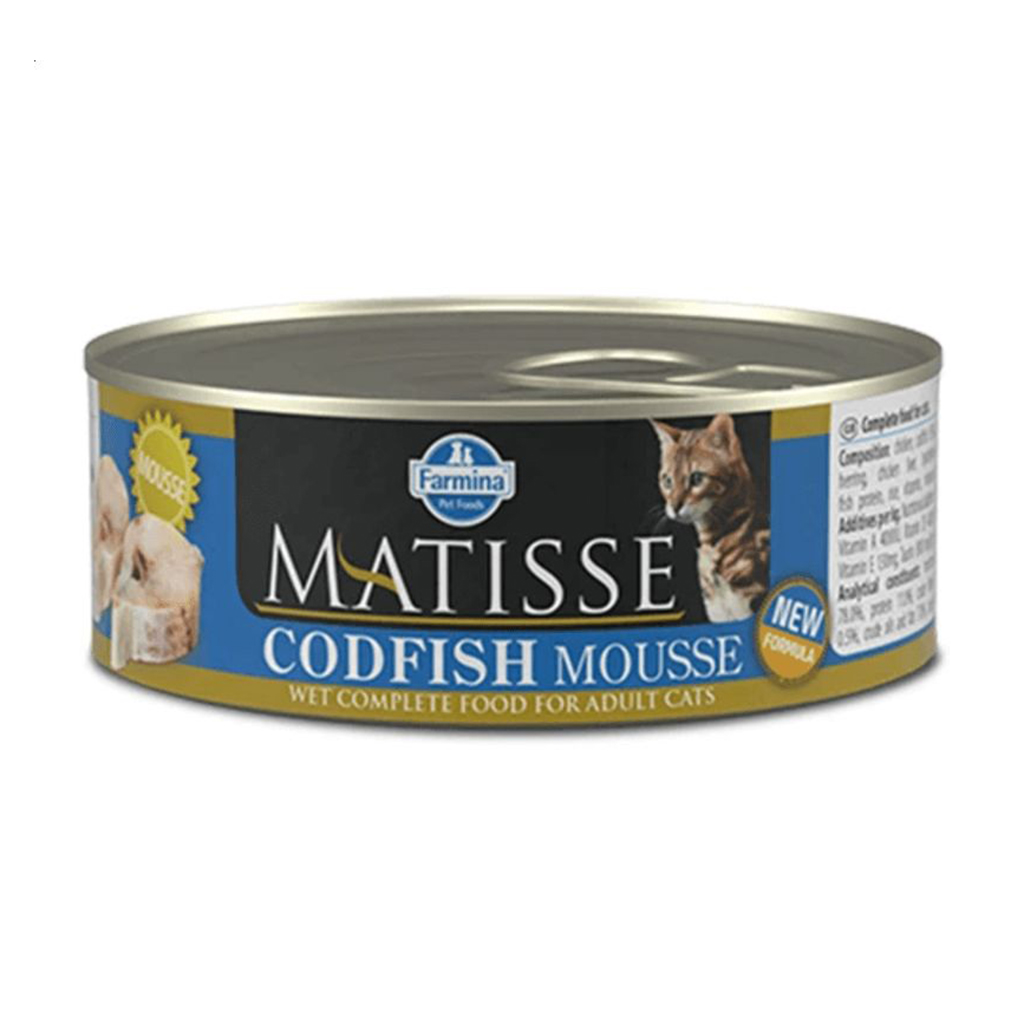 Вологий корм для котів Farmina Matisse Mousse Codfish з тріскою, 85 г